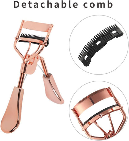 Eyelash Curler with Comb & 2 Refill Pads