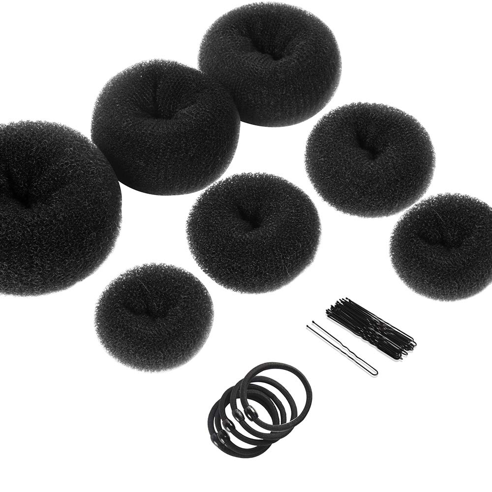 Hair Bun Maker Set with 7 Donuts & Accessories