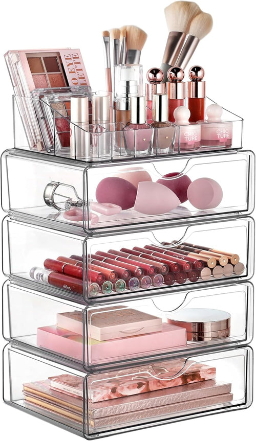 3-Tier Makeup Organizer with Drawers