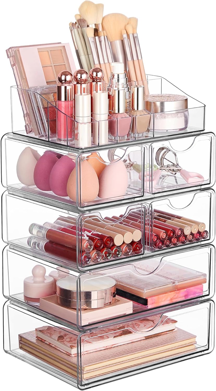 3-Tier Makeup Organizer with Drawers