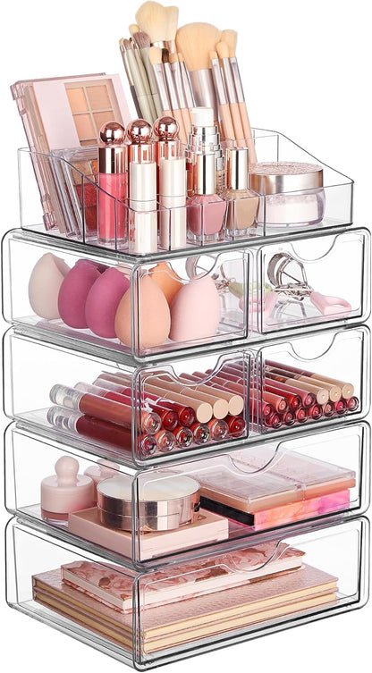 3-Tier Makeup Organizer with Drawers