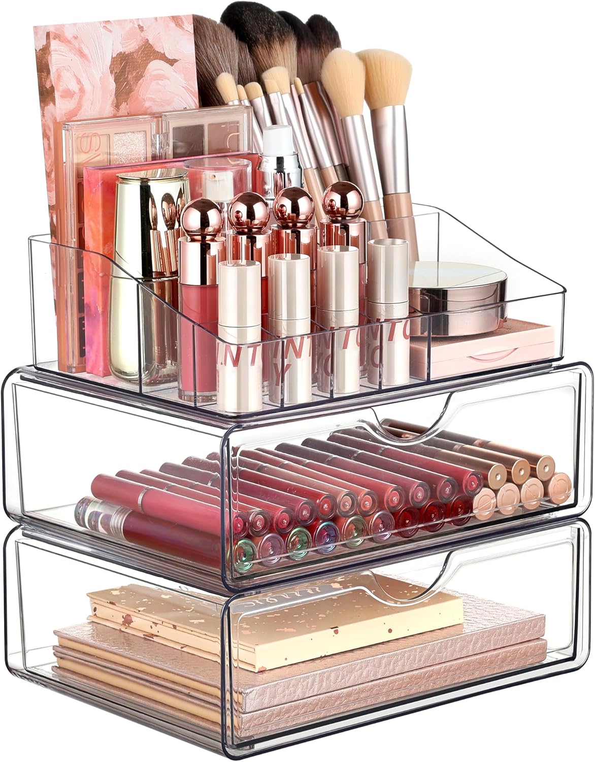 3-Tier Makeup Organizer with Drawers